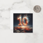 Glückliche 10. B-Day Grußkarte Mitteilungskarte (Vorderseite/Rückseite Beispiel)