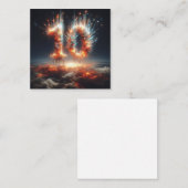 Glückliche 10. B-Day Grußkarte Mitteilungskarte (Vorne/Hinten)