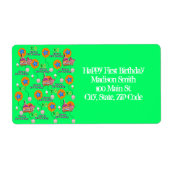 Glückliche 10. Geburtstagsadressen, Grün (Vorne)