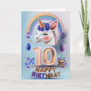 Glückliche 10. Geburtstagskarte Karte
