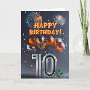 Glückliche 10. Geburtstagskarte Karte