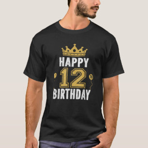 Glückliche 12. Geburtstagsidee für 12-jährige Jung T-Shirt