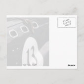 Glückliche 13 postkarte (Rückseite)