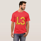 glückliche 13 T-Shirt (Vorne ganz)