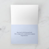 Glückliche 15-jährige Mitarbeiterberge Karte (Innenseite)