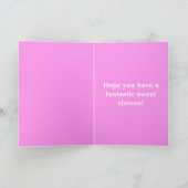 Glückliche 16. Geburtstagskarte für Mädchen Karte (Innenseite)