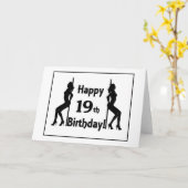 Glückliche 19. Geburtstagskarte Karte (Gelbe Blume)