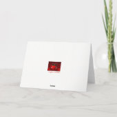 Glückliche 19. Hochzeitskarte mit Wein Karte (Rückseite)