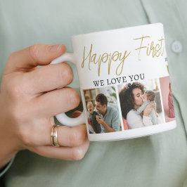 Glückliche 1. Muttertag Mama Baby 5 Foto Collage Kaffeetasse