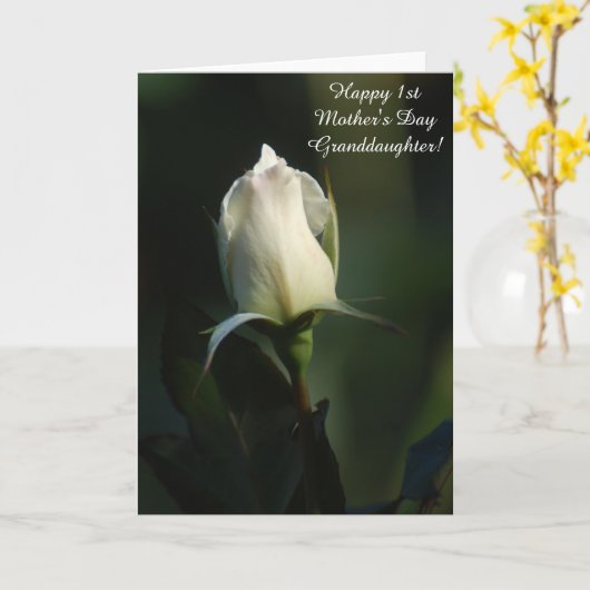 Glückliche 1. Muttertagskarte Karte (Gelbe Blume)