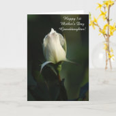 Glückliche 1. Muttertagskleiterin Karte (Gelbe Blume)