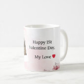 Glückliche 1. Valentinstag Grußkarte Kaffeetasse (VorderseiteRechts)