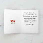 Glückliche 1. Vatertagskarte mit Gedicht, Custom Karte (Innenseite)