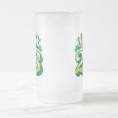 Glückliche 23 Glas-Bier-Tasse Mattglas Bierglas (Mittel)