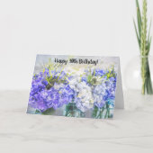 Glückliche 30. Geburtstagskarte Hydrangeas Karte (Vorderseite)