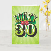 Glückliche 30 Geburtstagskarte Karte (Gelbe Blume)