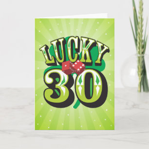 Glückliche 30 Geburtstagskarte Karte