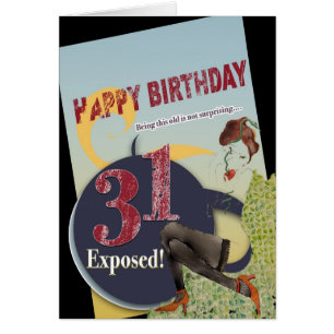 Glückliche 31. Geburtstag Alter exponiert sinnlich