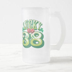 Glückliche 38 Glas-Bier-Tasse Mattglas Bierglas
