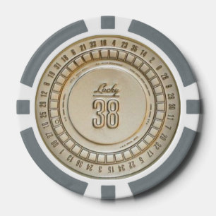Glückliche 38 wirkliche Poker-Chips Pokerchips