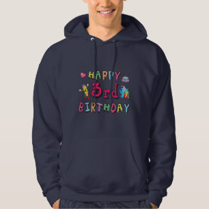 Glückliche 3. Geburtstag 3 Jahre alt Wünsche Hoodie
