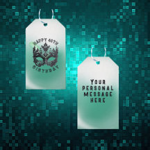 Glückliche 40. Geburtstag Masquerade Maske |