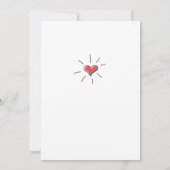 Glückliche 40. Hochzeitstag Niedliche Dinosaurier- Karte (Rückseite)