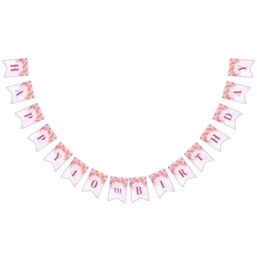 Glückliche 40. wimpelkette (Alle)