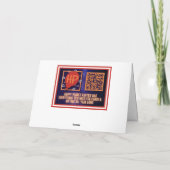 Glückliche 4. Bier-Karte Karte (Rückseite)