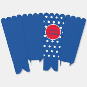 Glückliche 4. Juli Popcorn Box (blau, weiß und rot Geschenkschachtel (Ungeklappt)