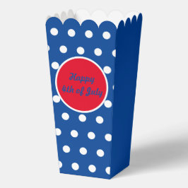 Glückliche 4. Juli Popcorn Box (blau, weiß und rot Geschenkschachtel