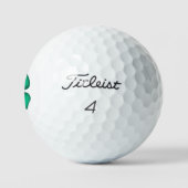 Glückliche 4 Leaf Irish Clover Titleist Pro Golfbä Golfball (Logo)