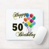 Glückliche 50. Geburtstags-Geschenke und Mousepad (Mit Mouse)