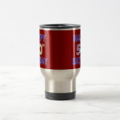 Glückliche 50. Geburtstags-Kaffeetasse-und Reisebecher (Mittel)