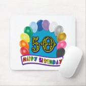 Glückliche 50. Geburtstags-Waren Mousepad (Mit Mouse)