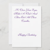 Glückliche 50. Geburtstagskarte (Rückseite)