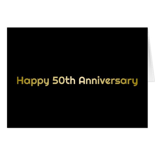 Glückliche 50-jährige Grußkarte (Vorderseite (Horizontal))