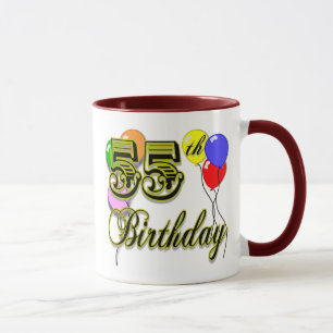 Glückliche 55. Geburtstags-Feier Tasse