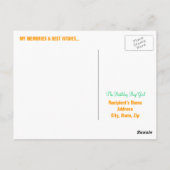 Glückliche 60. Geburtstag Meilenstein Postkarten - (Rückseite)