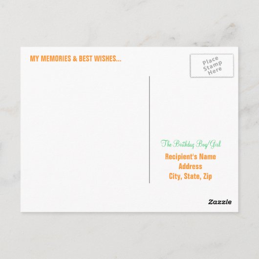 Glückliche 60. Geburtstag Meilensteine Postkarten  (Rückseite)