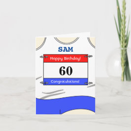 Glückliche 60. Geburtstagskarte für einen Läufer Karte