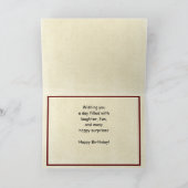 Glückliche 60. Geburtstagskarte, rote Kanus Karte (Innenseite)