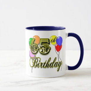 Glückliche 65. Geburtstags-Waren Tasse