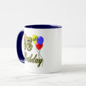 Glückliche 65. Geburtstags-Waren Tasse (Vorderseite Links)