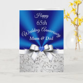 Glückliche 65. Hochzeitskarten, Mama und Vater Karte (Gelbe Blume)