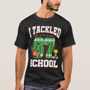 Glückliche 67 Schultage Ich bewältigte 67 Schultag T-Shirt