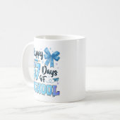Glückliche 67 Schultage Lehrer Schüler Kaffeetasse (Vorderseite Links)