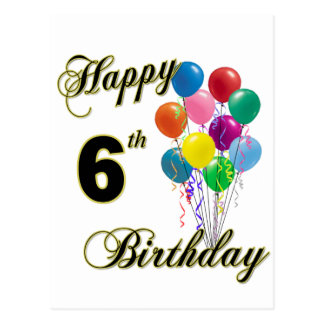 6 Geburtstag Grußkarten & Einladungen Zazzle.de