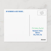 Glückliche 70. Geburtstag Meilensteine Postkarten (Rückseite)