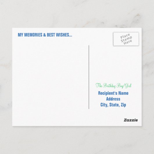 Glückliche 70. Geburtstag Meilensteine Postkarten  (Rückseite)